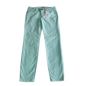 NWT Vineyard Vines Size 00 Velveteen 5 Pocket Wintermint Pants
